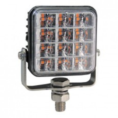R65 Square LED Amber Warning Lamp 044200